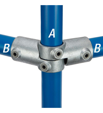 Dreiweg-Eckstück verstellbar 19-5 - 26.9 mm 19-5 Kee Klamp® - Kee Safety