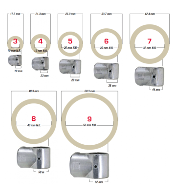 T-Stück 30-45 ° 427-8 - 48.3 mm 427-8 Kee Klamp® - Kee Safety