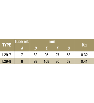 Trójnik jednogniazdowy kątowy 30°–60° L29-8 48.3 mm L29-8 Kee Klamp® - Kee Safety