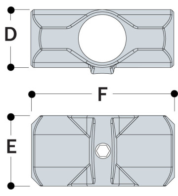 Krzyżak dwugniazdowy L26-8 48.3 mm L26-8 Kee Klamp® - Kee Safety Krzyżak dwugniazdowy L26-8 48.3 mm L26-8 Kee Klamp® - Kee Safety